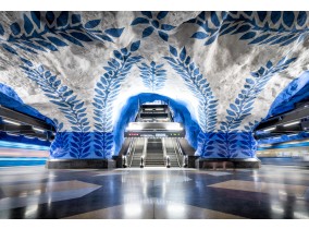 Witness piece-of-art subway stations of Stockholm Metro